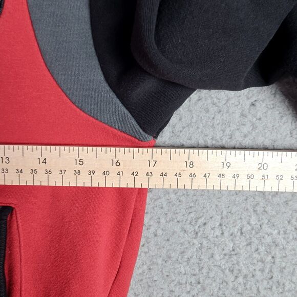 Star Wars Darth Vader Varsity Jacket Boys 7 8 Red Black Disney Graphic Fleece - Picture 10 of 15